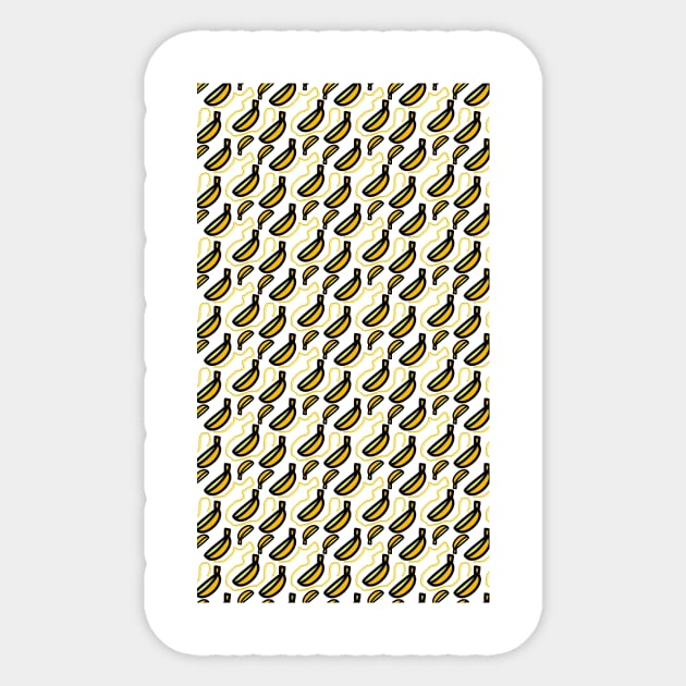 bananas seamless pattern background Sticker by meisuseno